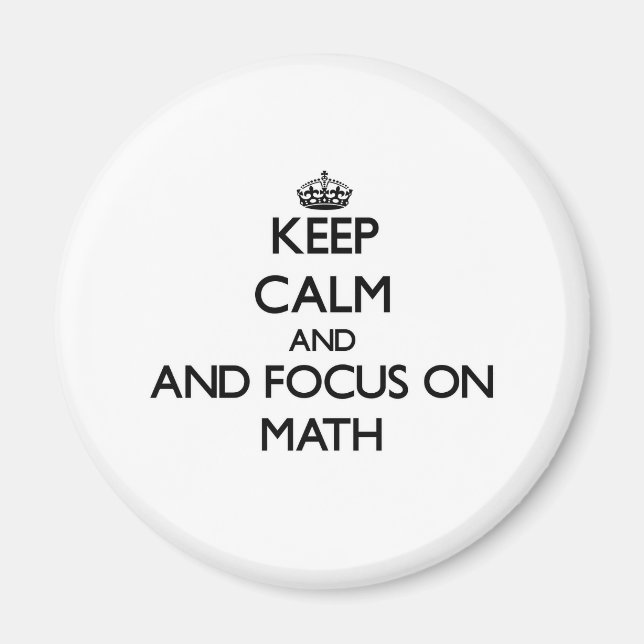 Behållans lugn och fokus på matematik magnet (Framsidan)