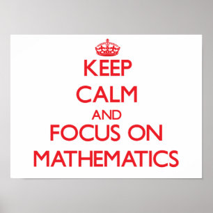 Behållans Lugn och fokus på matematik Poster