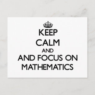 Behållans lugn och fokus på matematik vykort