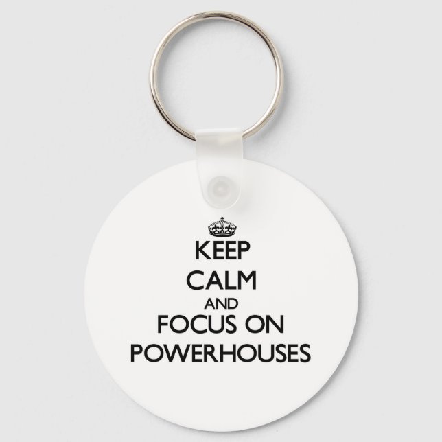 Behållans Lugn och fokus på PowerHouse Nyckelring (Framsida)