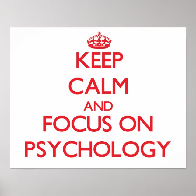 Behållans Lugn och fokus på psykologi Poster (Framsidan)
