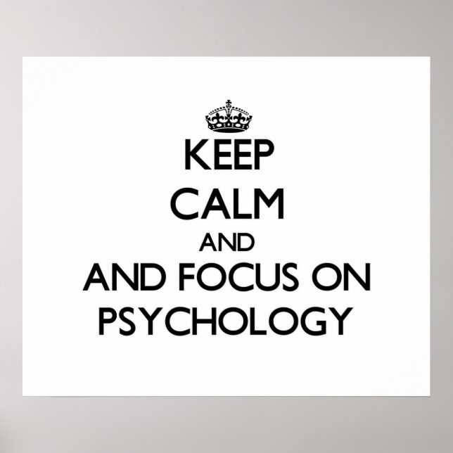 Behållans lugn och fokus på psykologi poster (Framsidan)