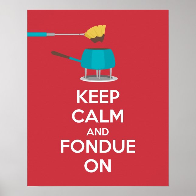 Behållans Lugn och fondue vid Poster utskrift (Framsidan)