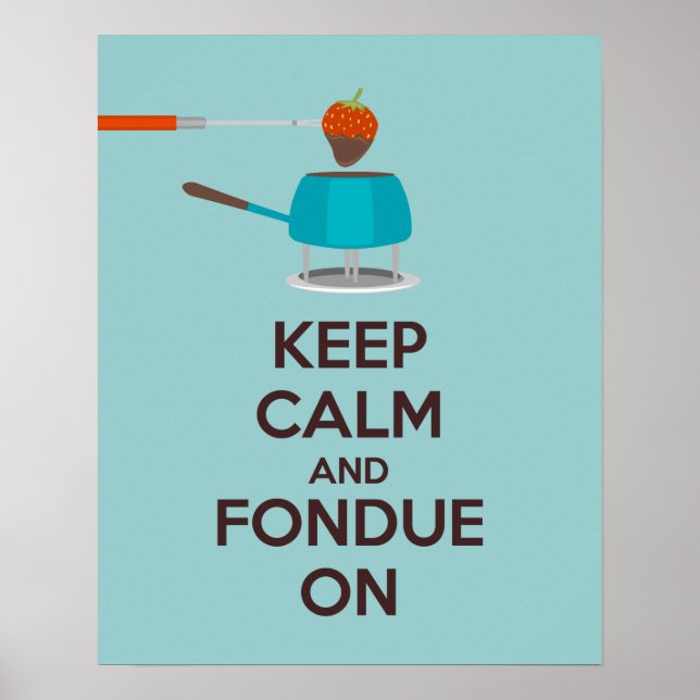 Behållans Lugn och fondue vid Poster utskrift (Framsidan)