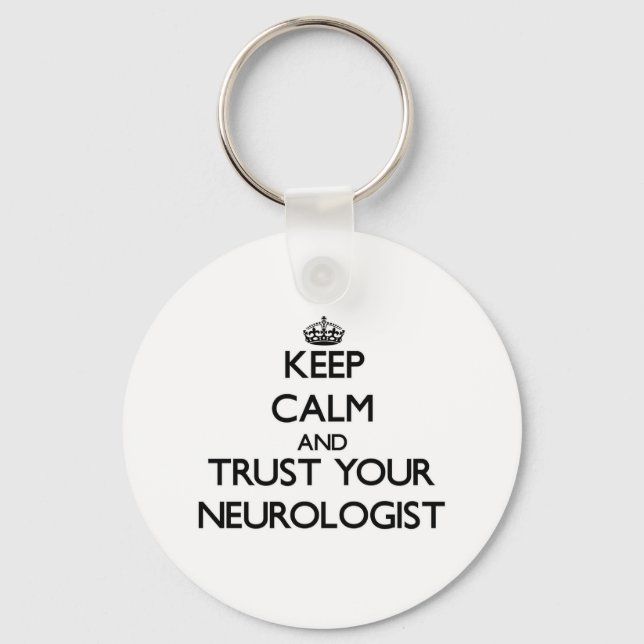 Behållans Lugn och förtroende för neurologen Nyckelring (Framsida)