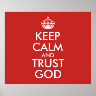 BEHÅLLANS LUGN OCH FÖRTROENDE GOD POSTER