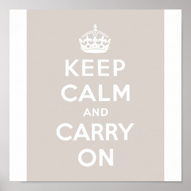Behållans Lugn och fortsätt med utsugning Poster (Framsidan)