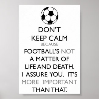 Behållans Lugn och Fotboll Poster