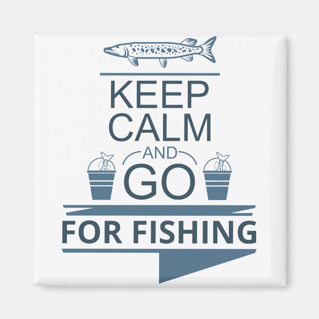 Behållans lugn och gå till fiske magnet (Framsidan)