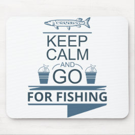 Behållans lugn och gå till fiske musmatta
