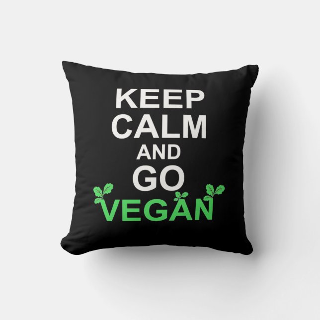 Behållans Lugn och gå Vegan Kudde (Framsida)