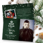 Behållans Lugn och glädje på Chalkboard-julfiness Julkort<br><div class="desc">Behållans Lugn och fortsätt på,  Mörk grönt Vintage i kretskort,  funktionellt Helgdag efter pandemi/julfotkort. Designad av tjock*fa*tin. Enkel att anpassa med egen text,  bild eller bild. Kontakta tjock*fa*tin direkt om du vill ha anpassningsbar. Avgifter för anpassningsbar gäller. www.zazzle.com/fat_fa_tin www.zazzle.com/color_therapy www.zazzle.com/fatfatin_blue_knot www.zazzle.com/fatfatin_red_knot www.zazzle.com/fatfatin_mini_me www.zazzle.com/fatfatin_box www.zazzle.com/fatfatin_design www.zazzle.com/fatfatin_ink.</div>
