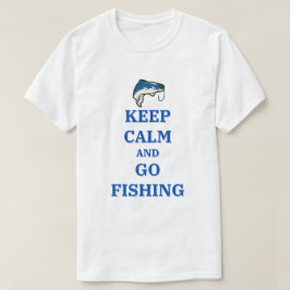 Behållans Lugn och Go Fishing T Shirt