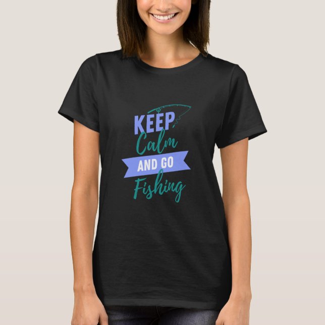 Behållans Lugn och Go Fishing T Shirt (Framsida)