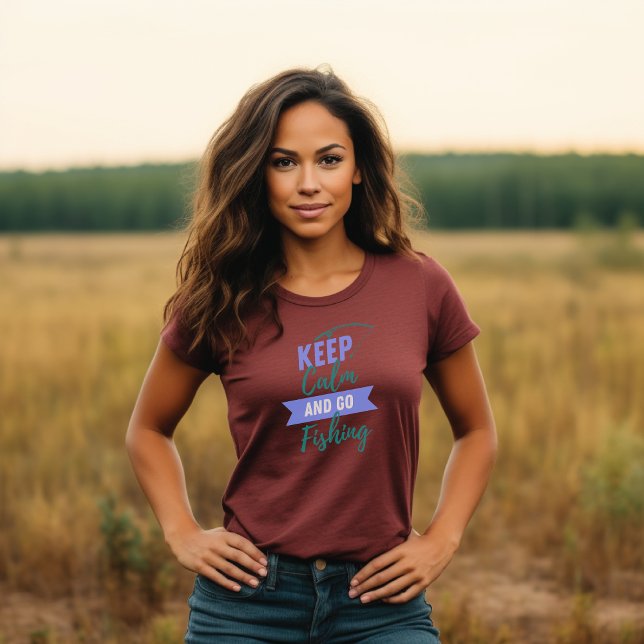 Behållans Lugn och Go Fishing T Shirt (Skapare uppladdad)