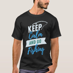 Behållans Lugn och Go Fishing T Shirt