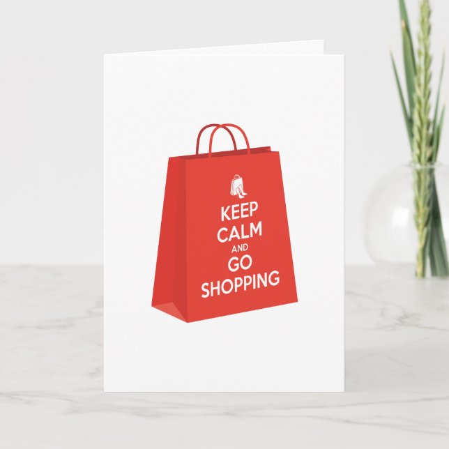 Behållans Lugn och Go Shopping (säck2) Tack Kort (Framsida)