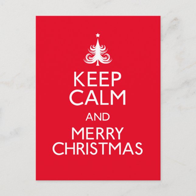 Behållans Lugn och God jul Helg Vykort (Framsida)