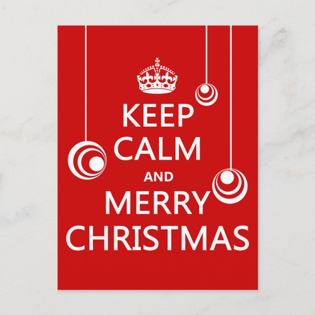 Behållans Lugn och God jul Helg Vykort (Framsida)