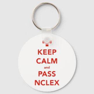 Behållans Lugn och godkända NCLEX-knapp Nyckelring