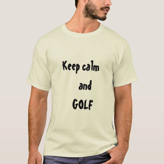 Behållans lugn och GOLF-citattecken, Manar T Shirt (Framsida)