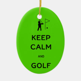 Behållans Lugn och Golf Julgransprydnad Keramik