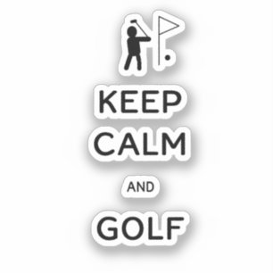 Behållans Lugn och Golf Klistermärken