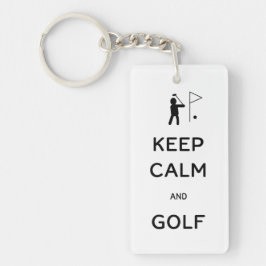 Behållans Lugn och Golf Nyckelring