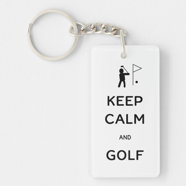 Behållans Lugn och Golf Nyckelring (Framsidan)