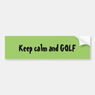 Behållans lugn och GOLF-offert Bildekal