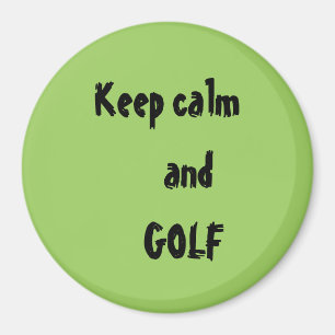 Behållans lugn och GOLF-offert Magnet