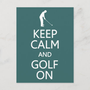 Behållans Lugn och Golf On anpassningsbar färg vyk Vykort