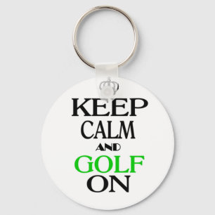 Behållans Lugn och Golf On Nyckelring