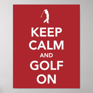 Behållans Lugn och Golf On-print Poster