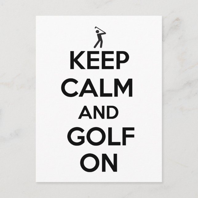 Behållans Lugn och Golf On Vykort (Framsida)
