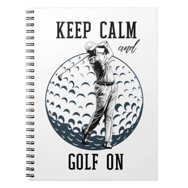 Behållans Lugn och golf på Anteckningsbok (Framsidan)