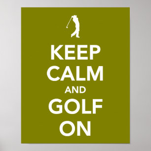 BEHÅLLANS lugn och golf på grönten Poster