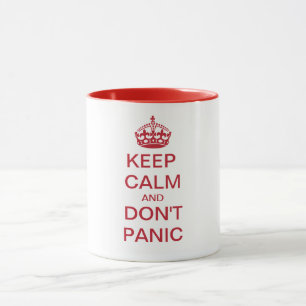 Behållans Lugn OCH GÖR INTE PANIC-personlig Mugg