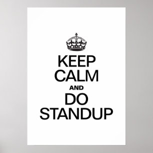 BEHÅLLANS LUGN OCH GÖR-STANDARD POSTER