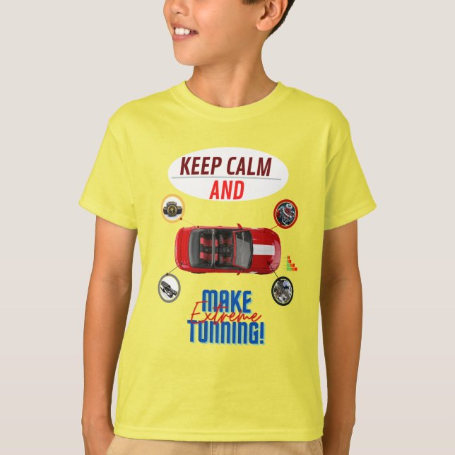 BEHÅLLANS LUGN OCH GÖR YTTERST TUNNING T SHIRT (Framsida)