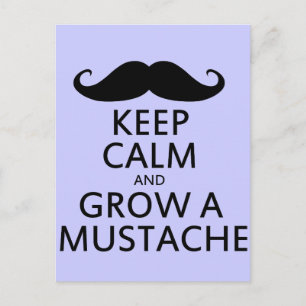 Behållans Lugn och Grow a Mustache Vykort