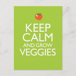 Behållans Lugn och Grow Veggies Vykort
