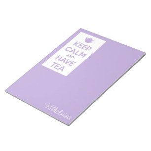 Behållans Lugn och ha Personligen Tea Lavender Anteckningsblock