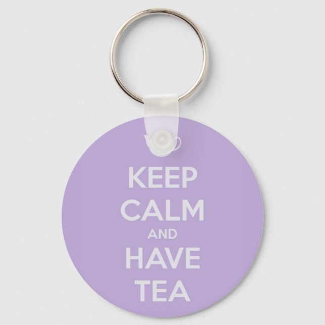 Behållans Lugn och ha Tea Lavender Nyckelring (Framsida)