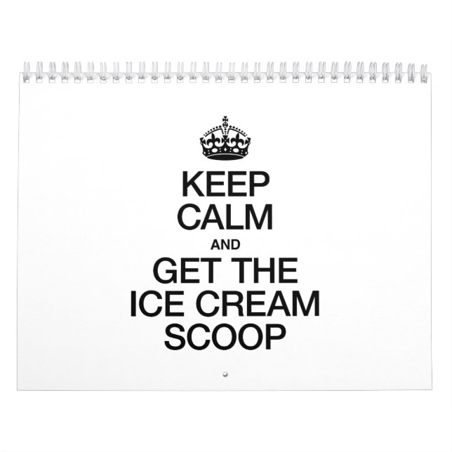 BEHÅLLANS LUGN OCH HÄMTA ICC CREAM SCOOP KALENDER (Omslag)