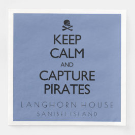 Behållans Lugn och Hämta Pirater Personlig Pappersservett