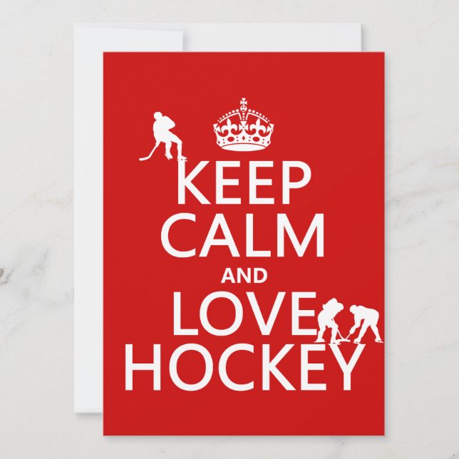 Behållans Lugn och hockey på Inbjudningar (Framsida)