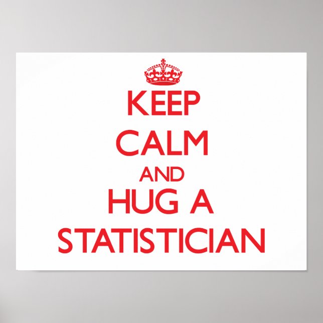 Behållans Lugn och Hug a Statistician Poster (Framsidan)