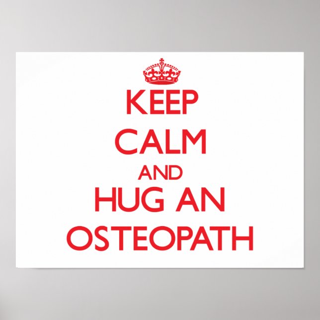 Behållans Lugn och Hug en Osteopath Poster (Framsidan)
