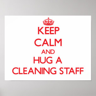 Behållans Lugn och Hug en Städning personal Poster